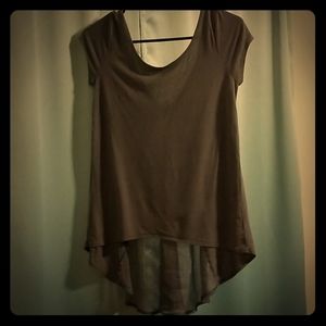 Open back t shirt